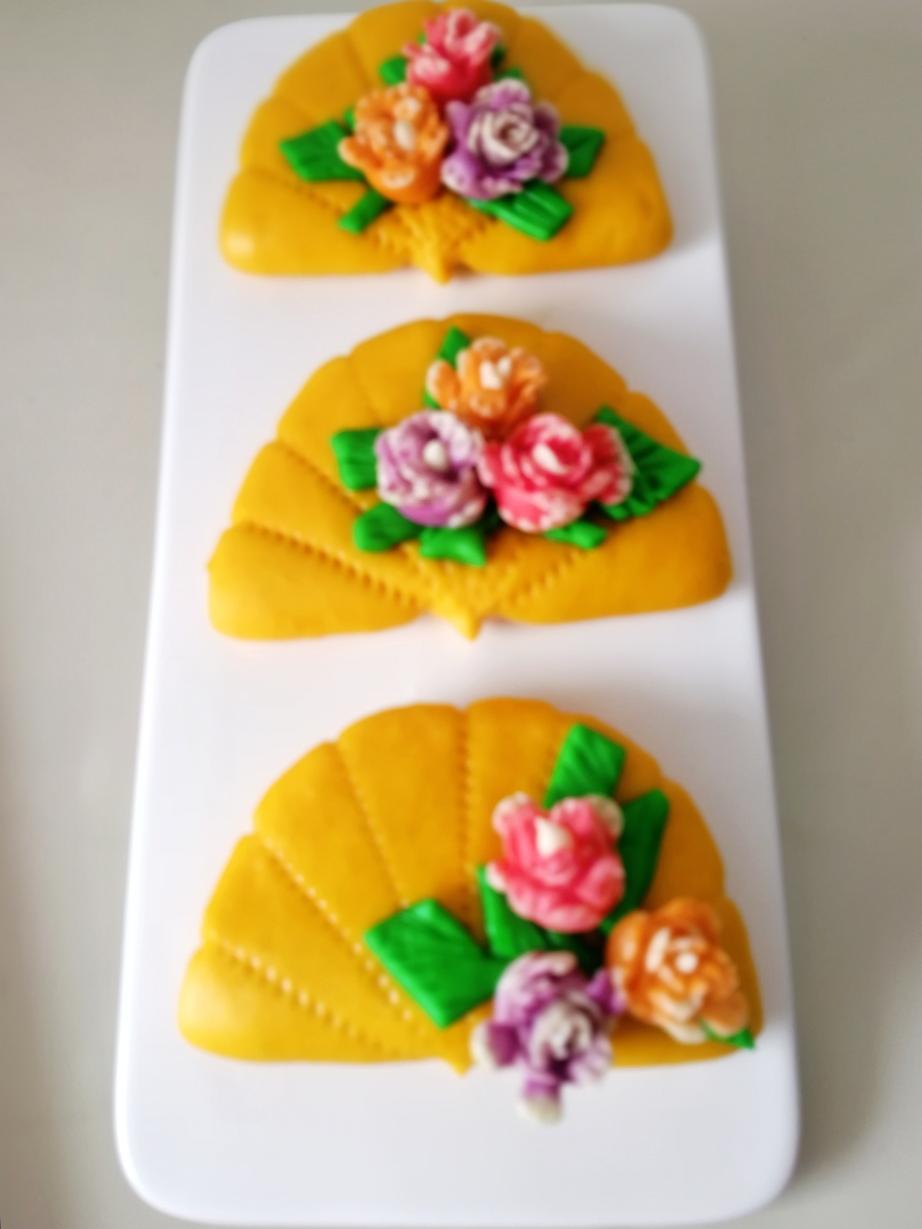 年味.中国风～牡丹花扇夹