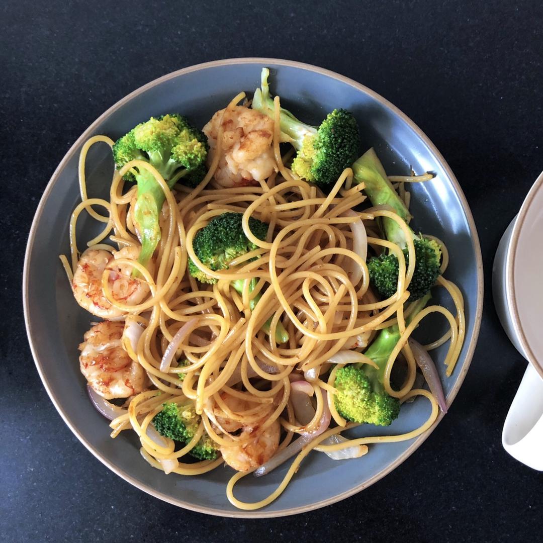 减脂|美味又低脂的虾油虾仁意大利面