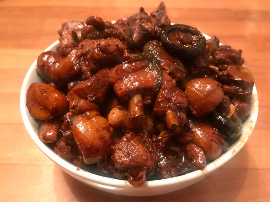 【栗子烧鸡】鸡肉都给你吃，栗子归我~