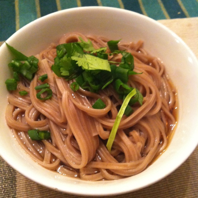 小葱麻油酱油面