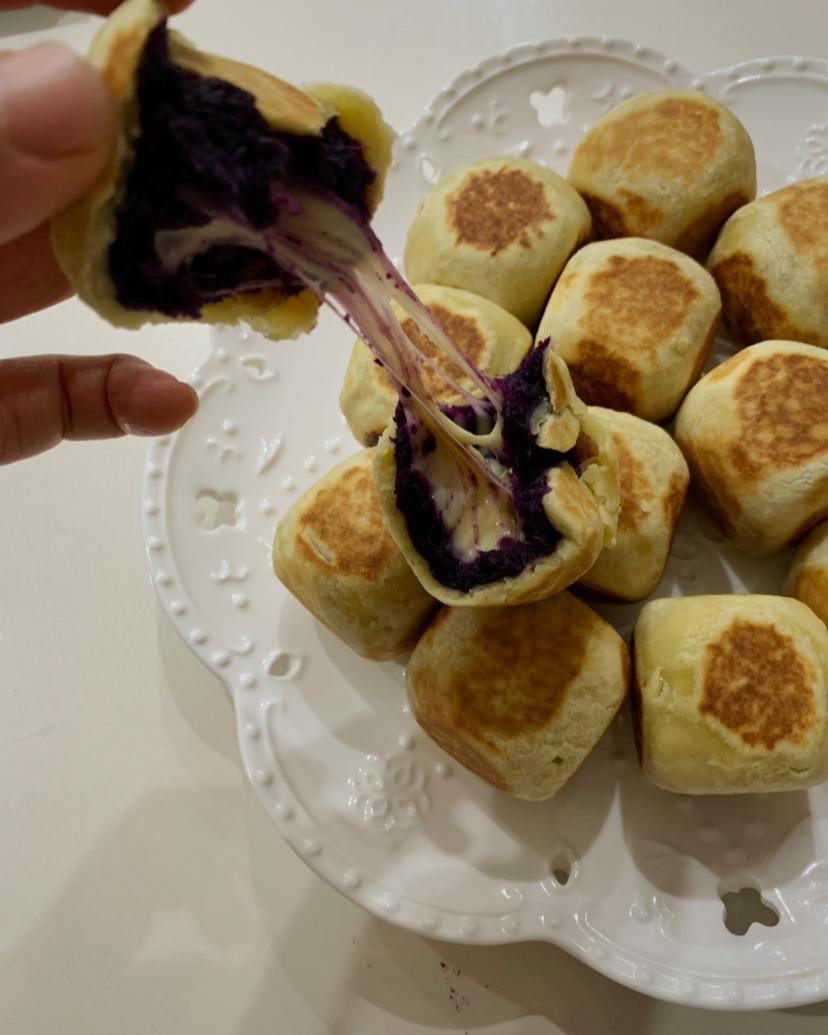 【爆浆紫薯仙豆糕】