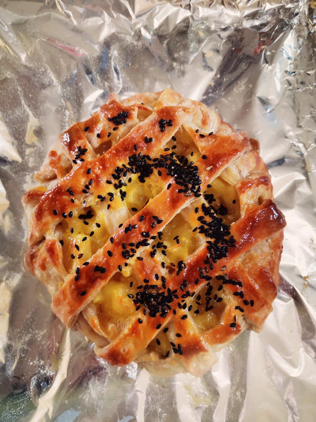 手抓饼版菠萝派（含自制菠萝馅）