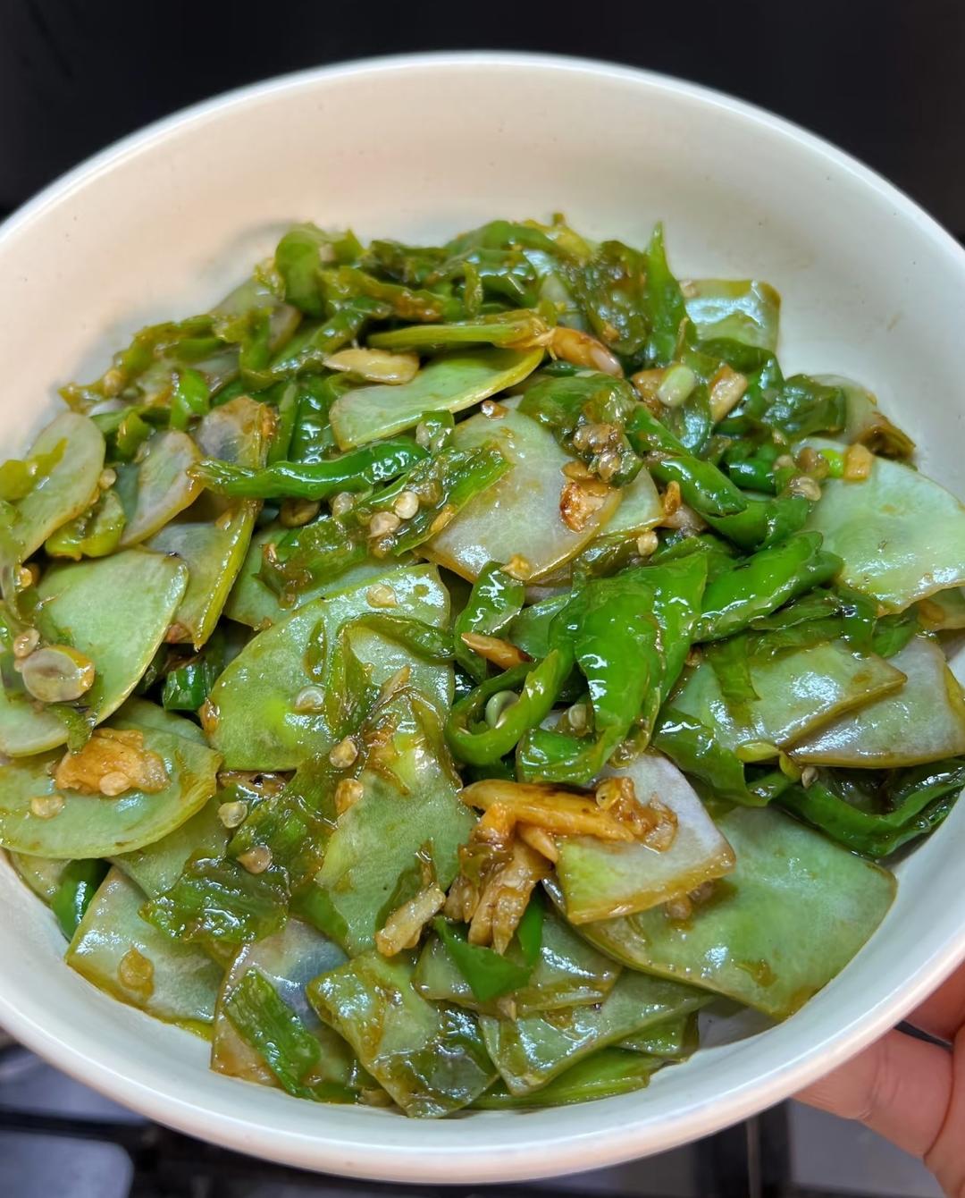擂辣椒炒扁豆