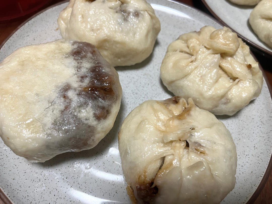 超绝透油酱肉大包（发面版）