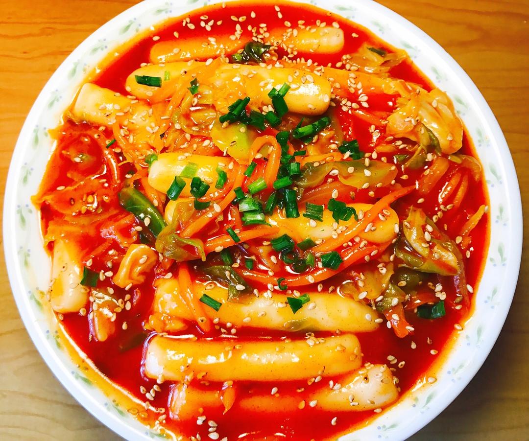 韩式辣炒年糕（or网红芝士套路之芝心年糕）