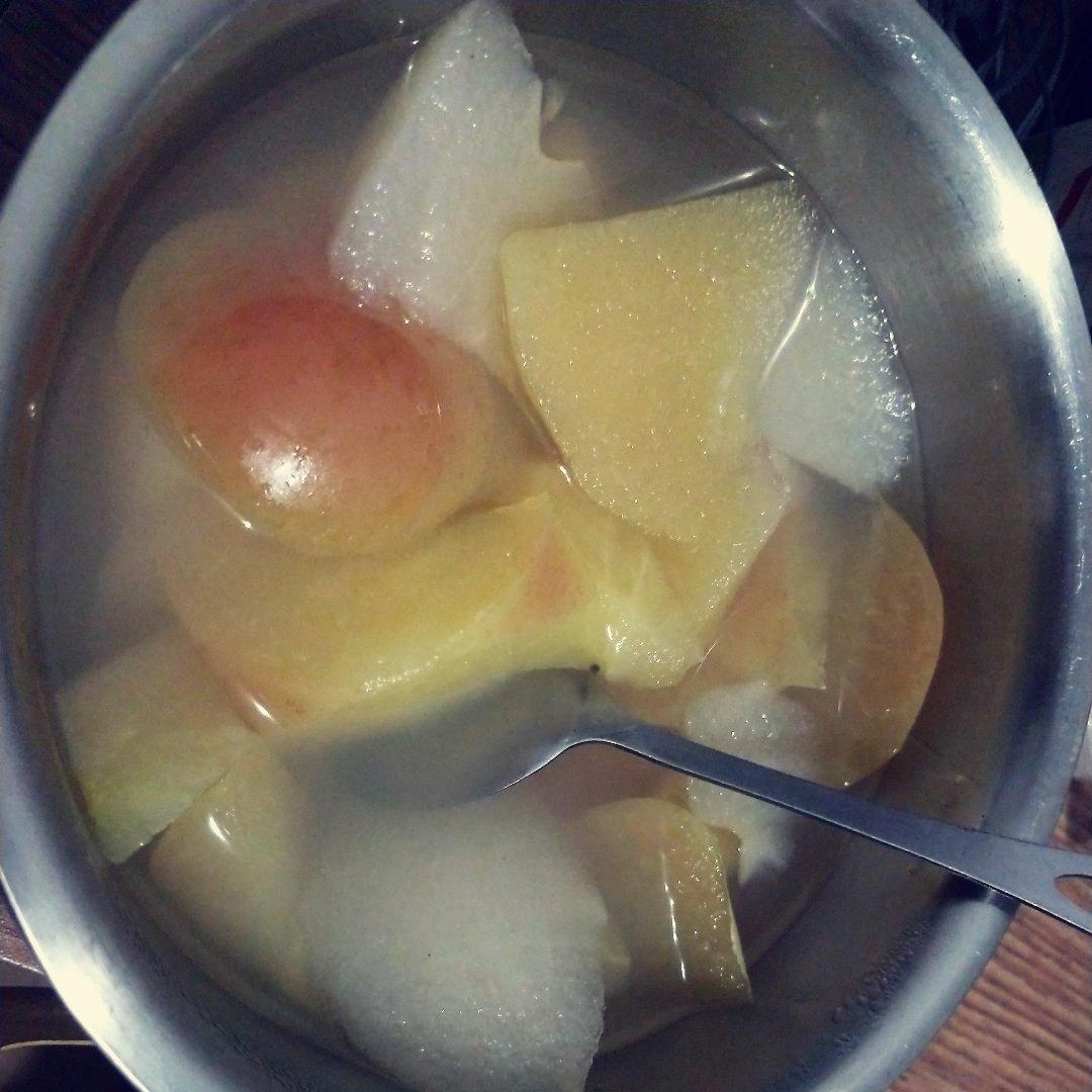 冰糖苹果雪梨汤