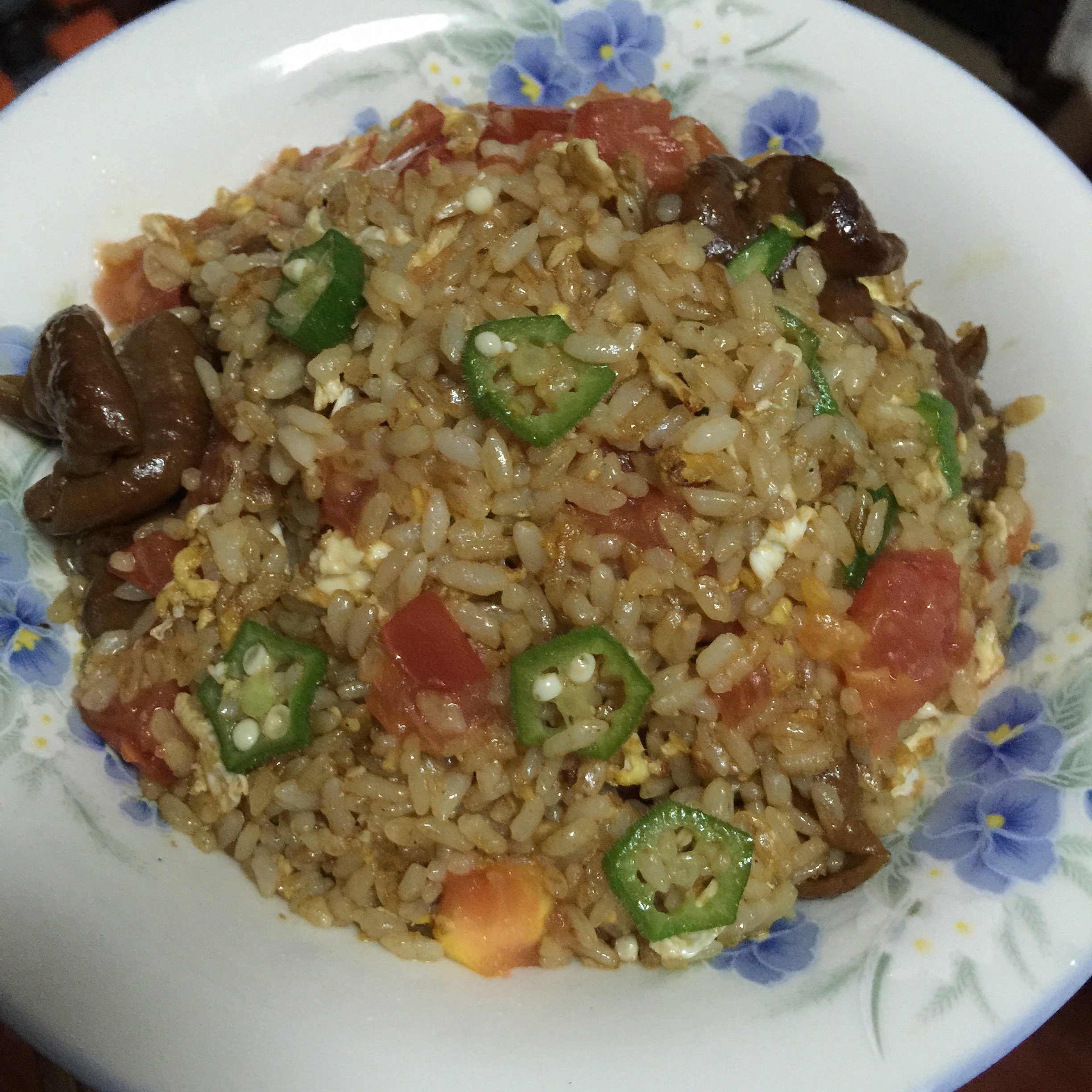 秋葵蛋炒饭
