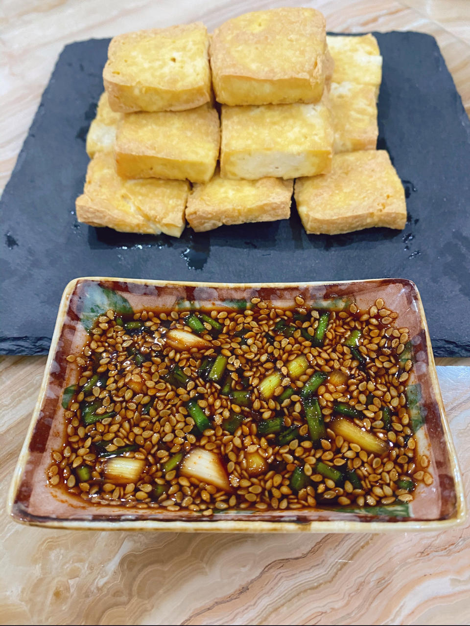 空气炸锅别闲置了❗️巨好吃～炸豆腐