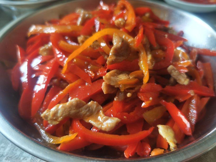 青椒炒肉丝