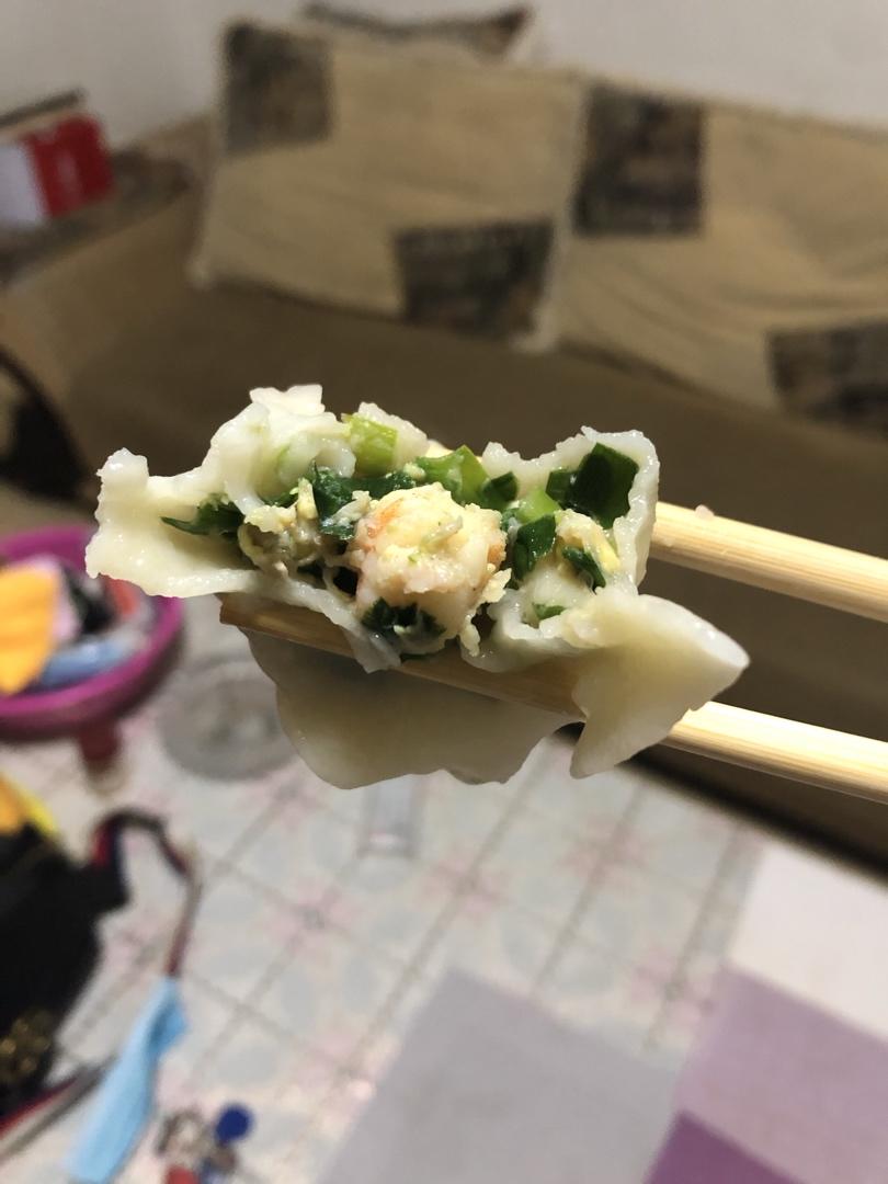 韭菜鸡蛋虾仁三鲜饺子