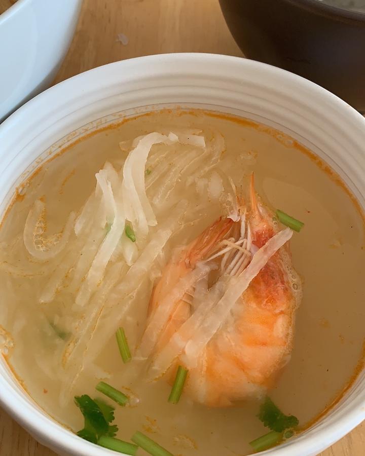 萝卜丝鲜虾汤