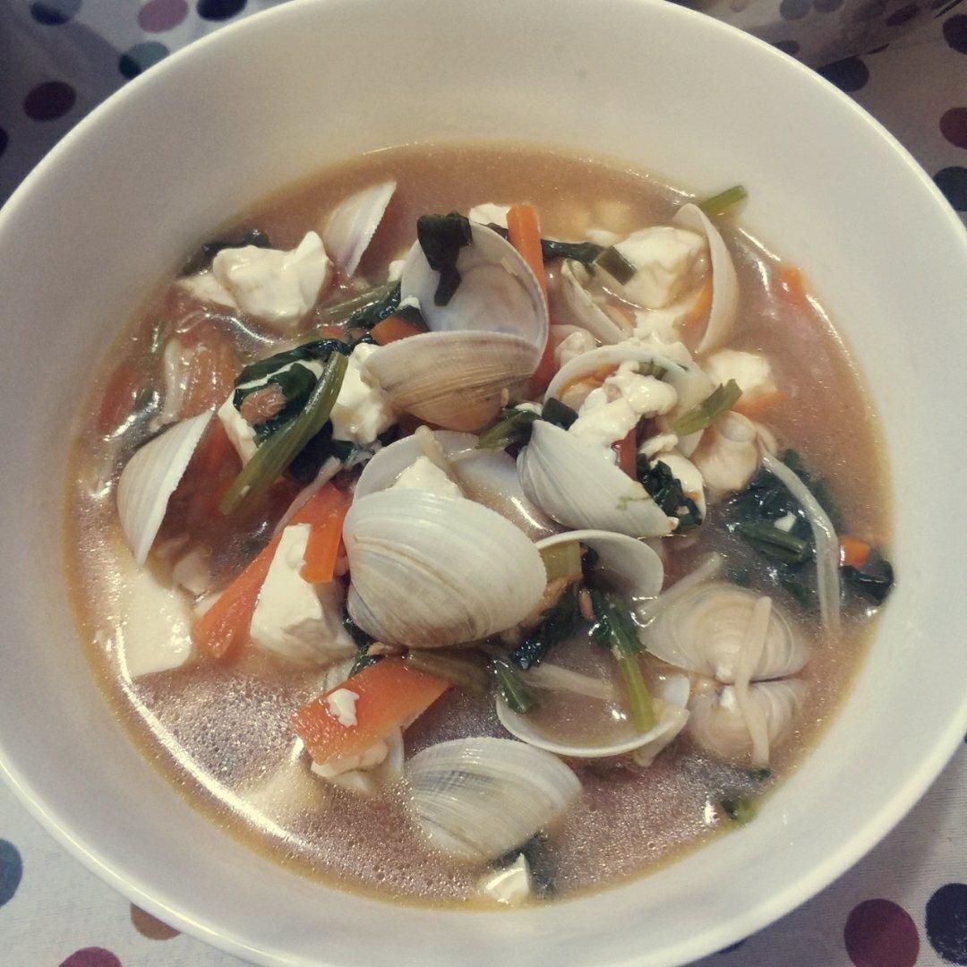 蛤蜊豆腐汤(减肥)