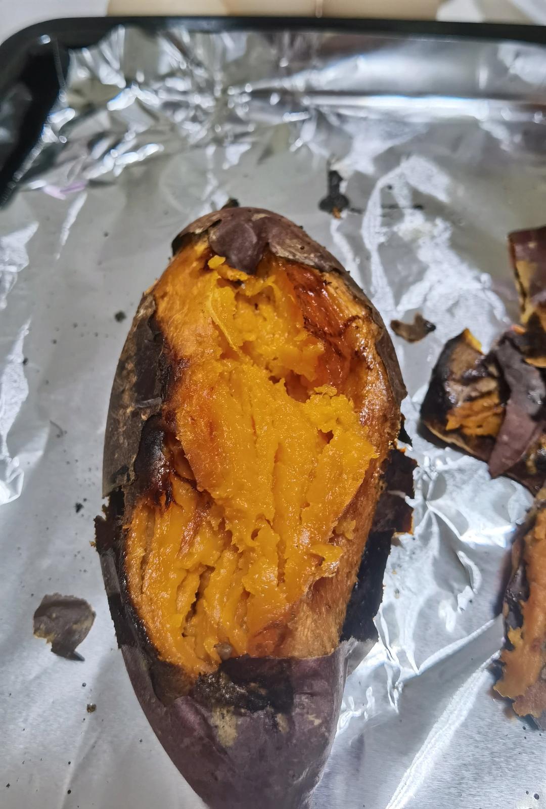 【烤箱版烤红薯】