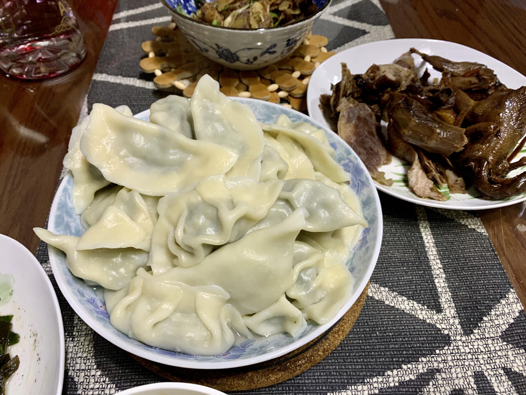 荠菜饺子馅（面包机搅出Q弹肉馅）