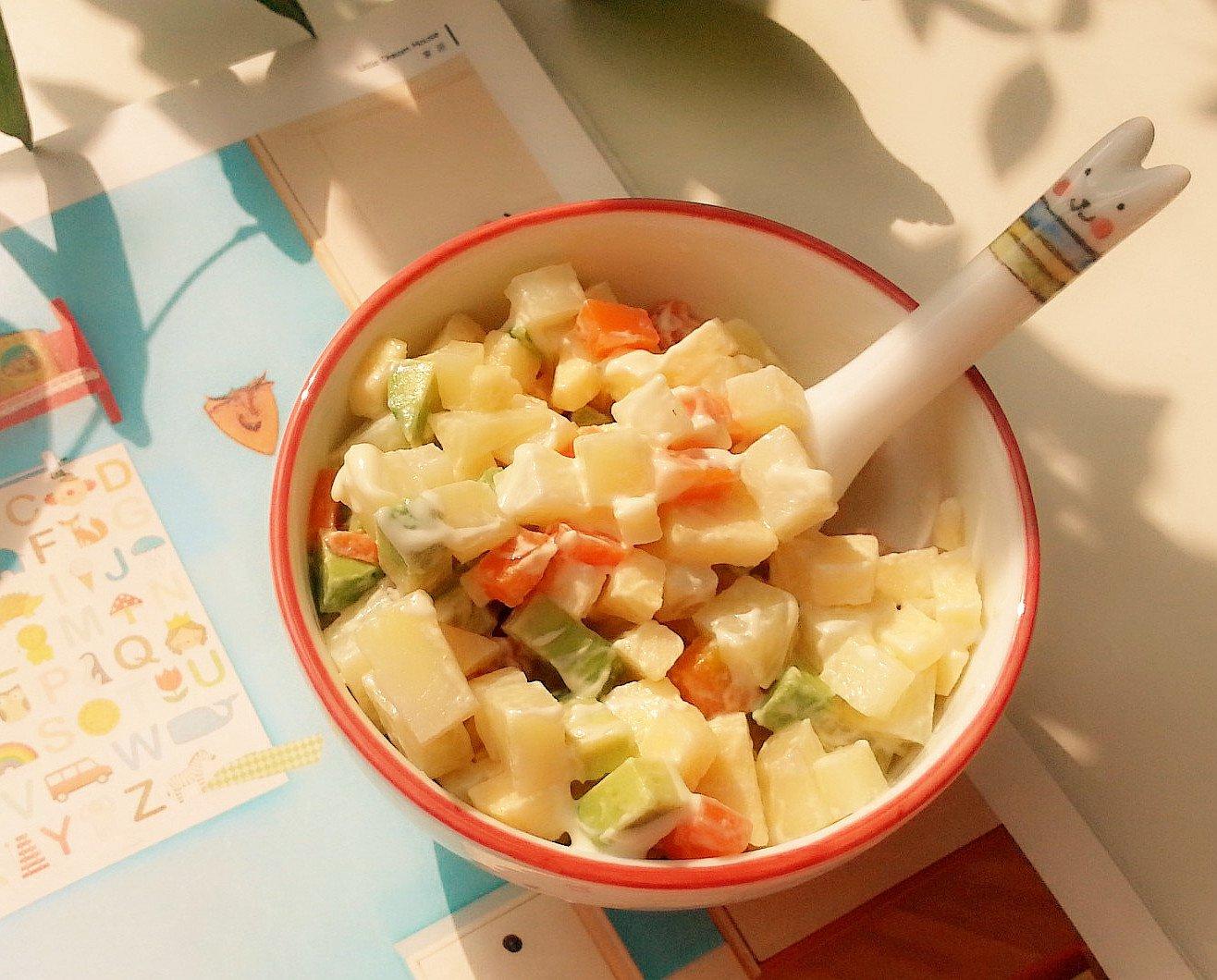 牛油果土豆苹果沙拉（健康低脂又营养）的做法