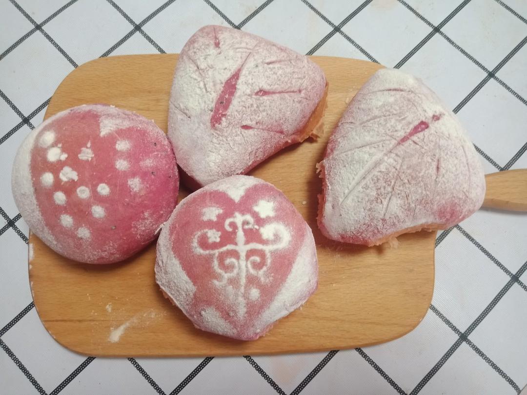 火龙果麻薯欧包