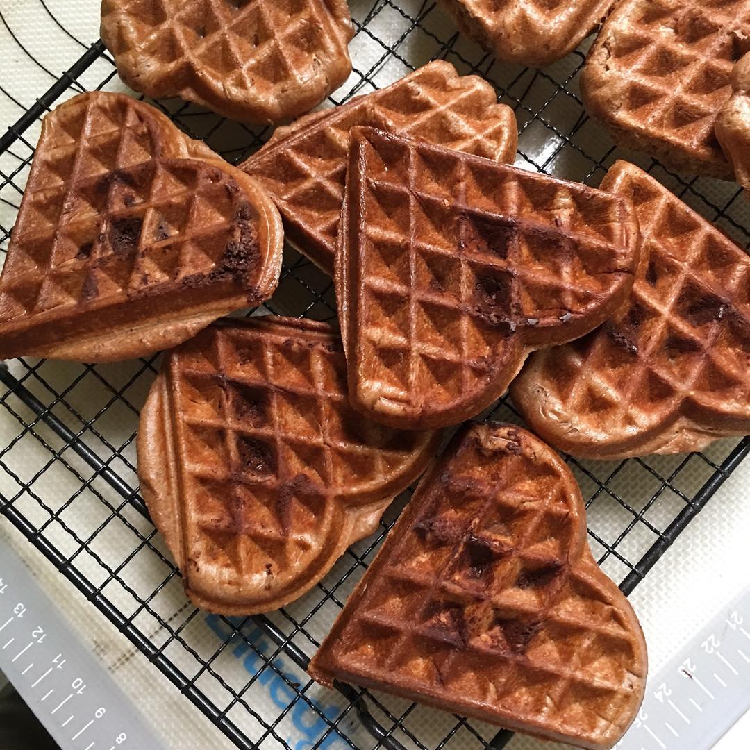 巧克力流心华夫饼