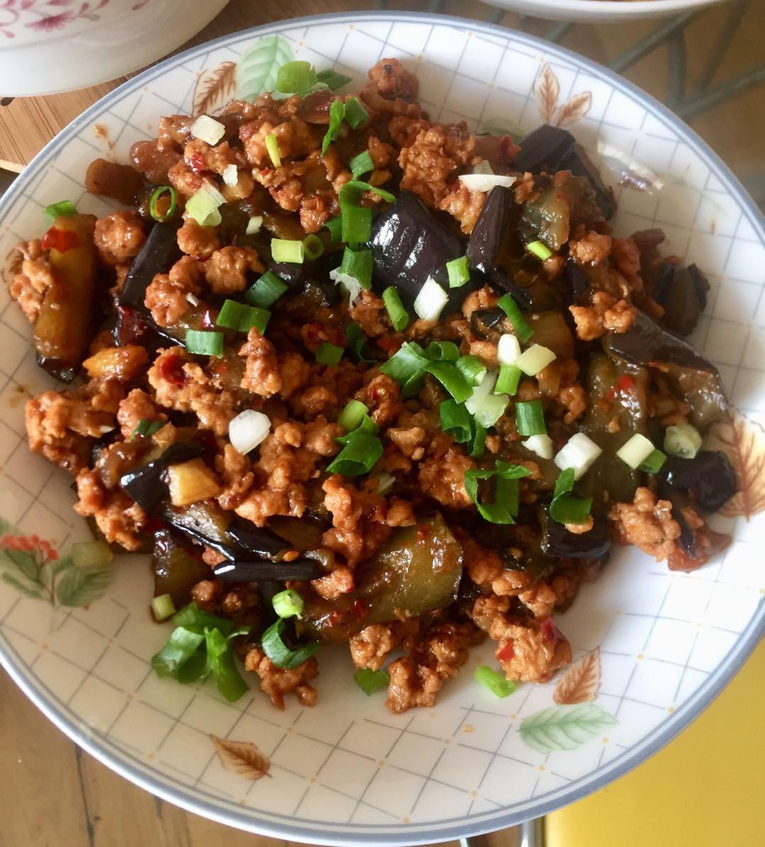 红烧肉沫茄子