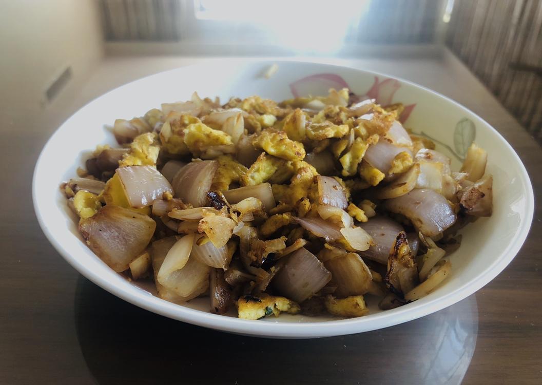 洋葱炒鸡蛋