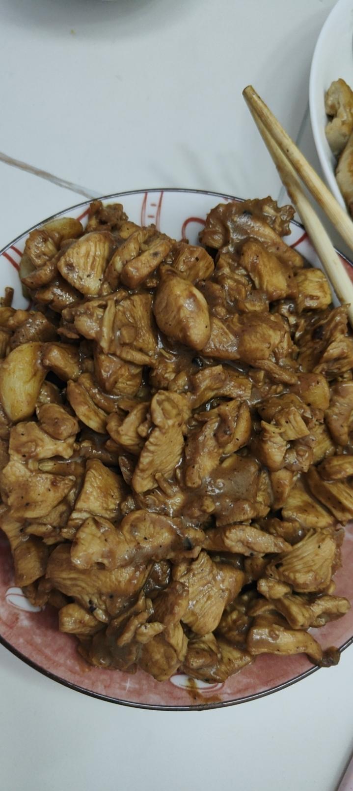 孜然蒜香鸡胸肉
