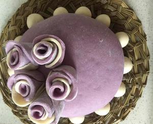 紫薯玫瑰花蛋糕的做法 步骤21
