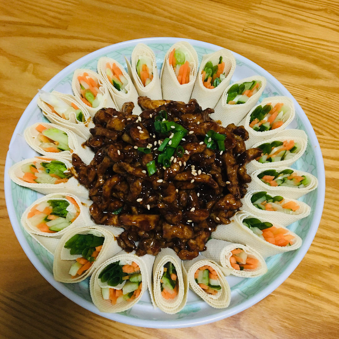 传统做法 京酱肉丝