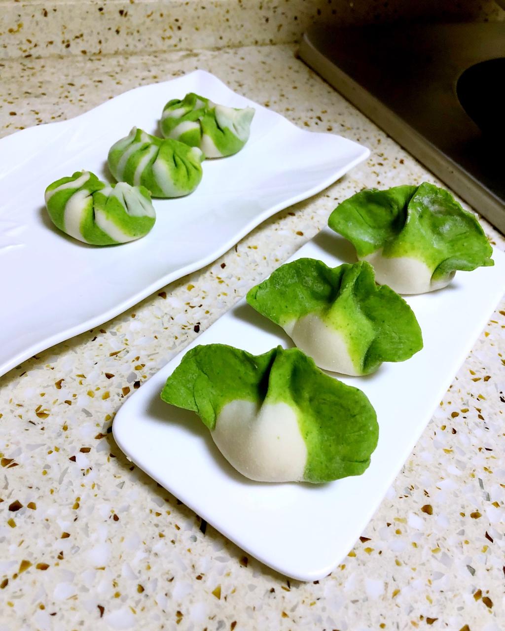 翡翠白玉白菜饺子详细版（附翡翠白玉白菜饺子包法，翡翠白玉饺子皮两种制法，面包机和面，翡翠白玉烧卖，各种馅料搭配）