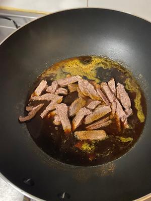 不粘锅版沙嗲牛肉干的做法 步骤6