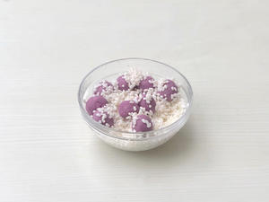 【年夜饭必备甜品】紫气东来紫薯糯米丸子的做法 步骤7