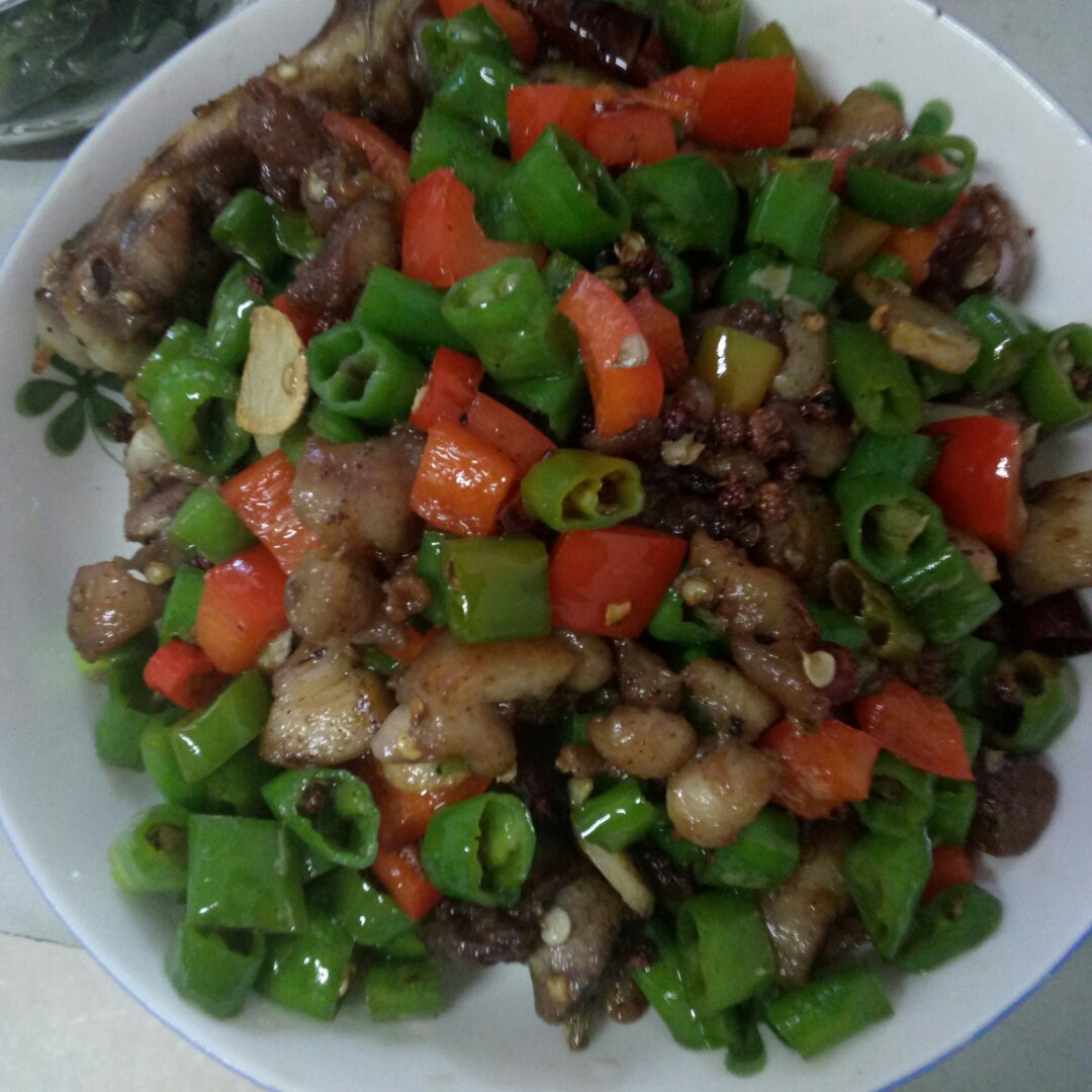 老丁的私房菜-尖椒鸡