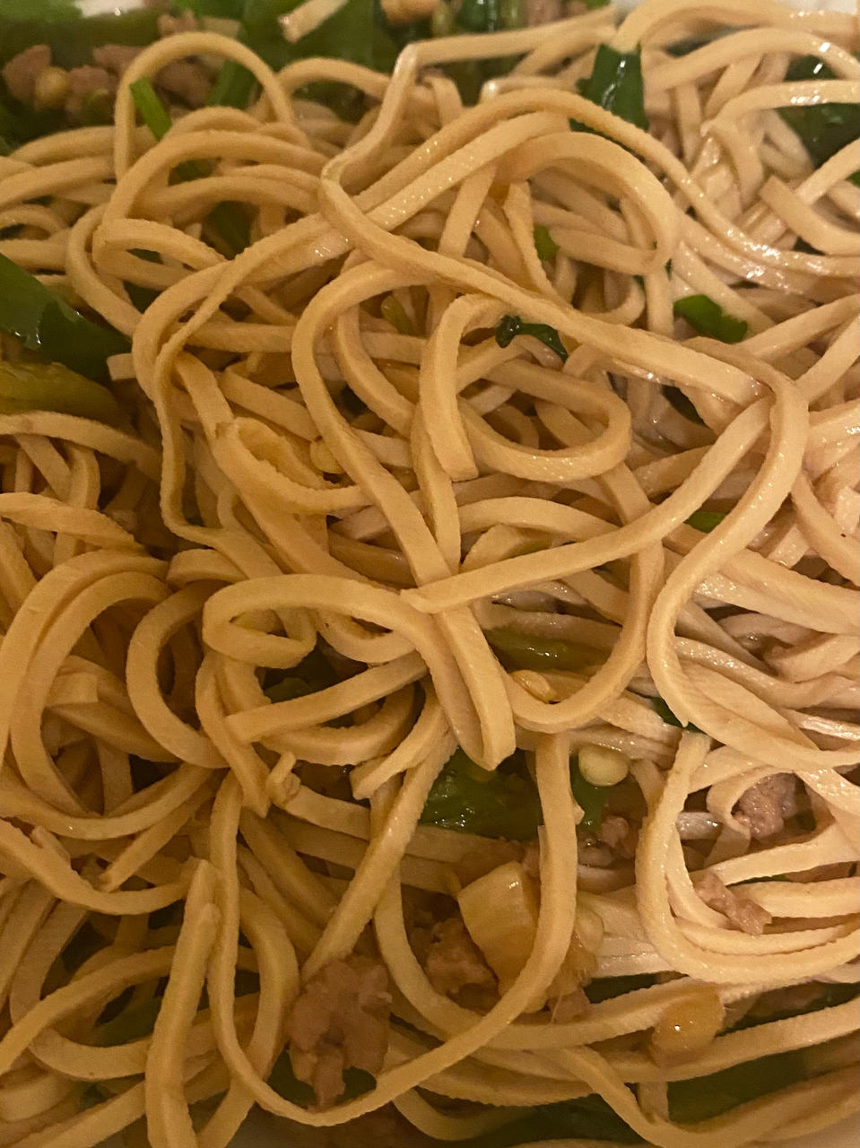 青椒豆腐皮炒肉丝