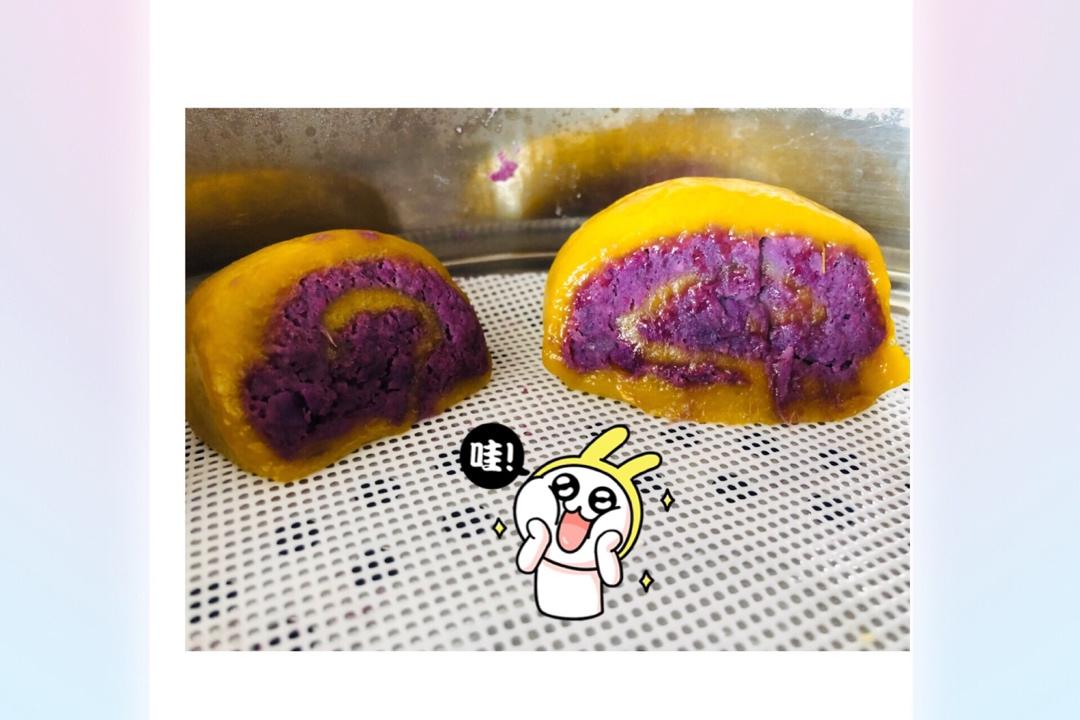 Q弹软糯的南瓜紫薯糯米糍