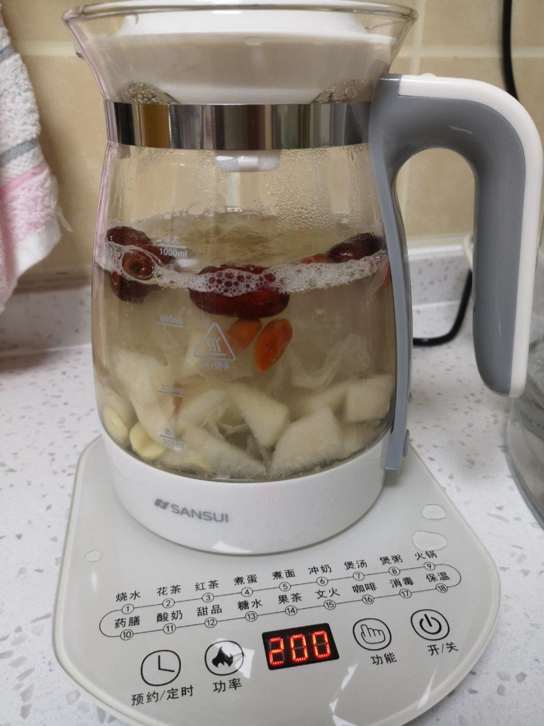 养生壶银耳羹/莲子/百合