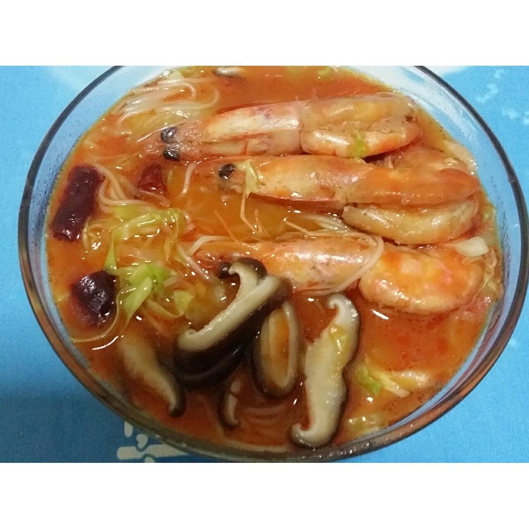 鲜虾汤面