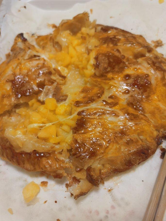 手抓饼苹果&香蕉双拼芝士派