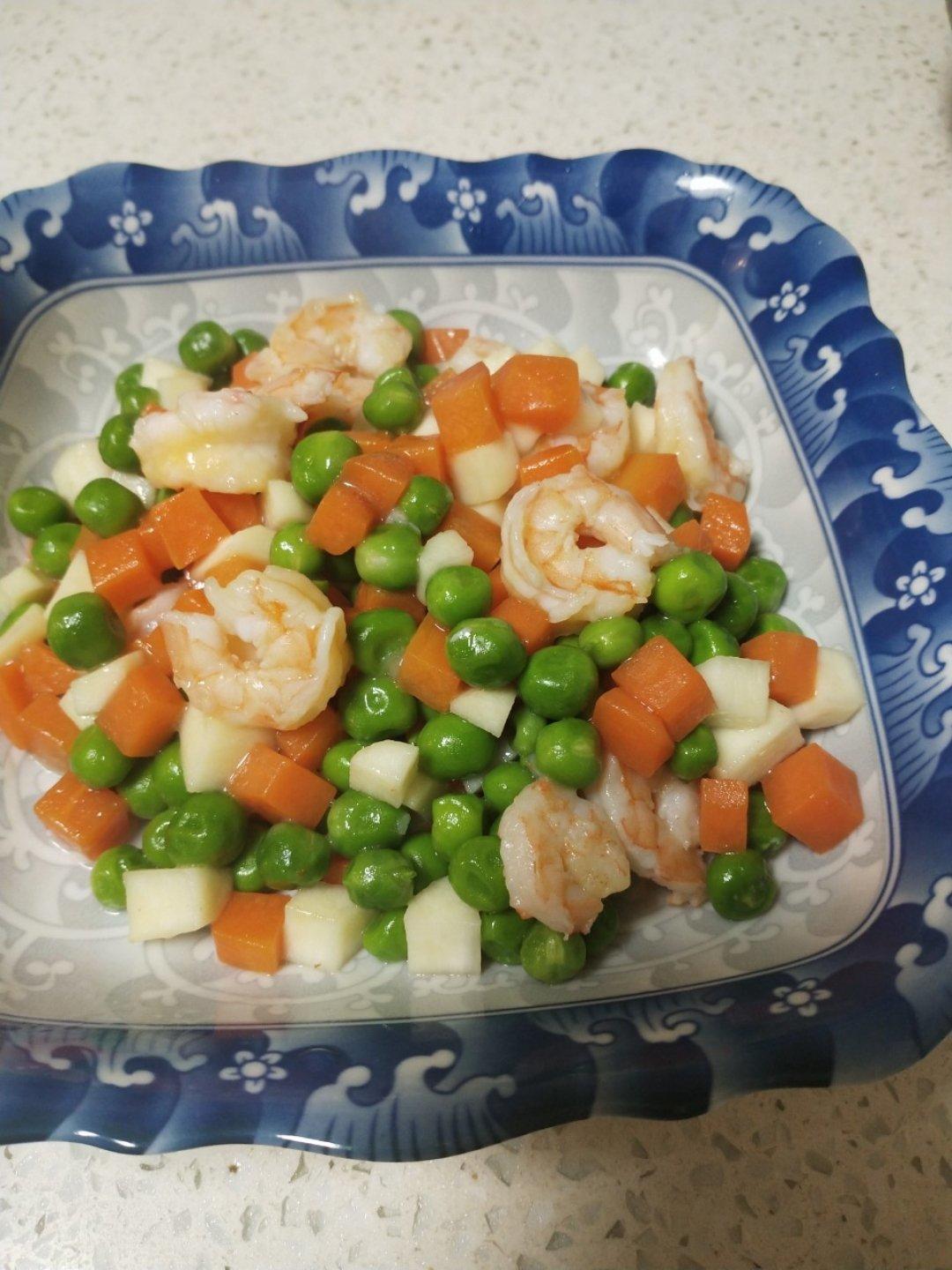 三色炒虾仁