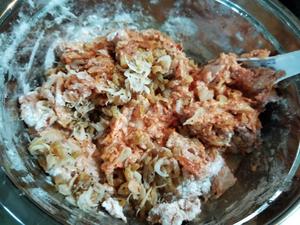 海米虾皮泡菜饼的做法 步骤3