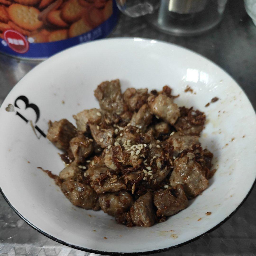 孜然牛肉粒