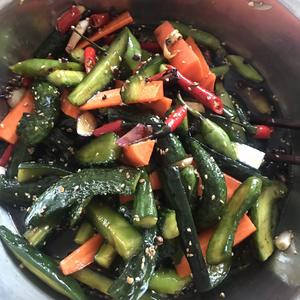 腌黄瓜小咸菜的做法 步骤4