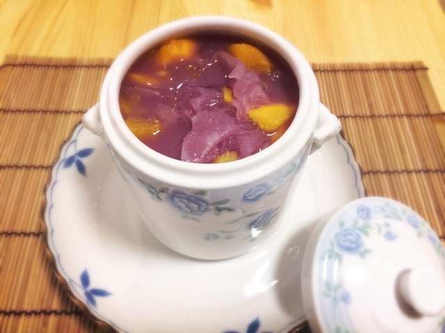 紫薯银耳羹