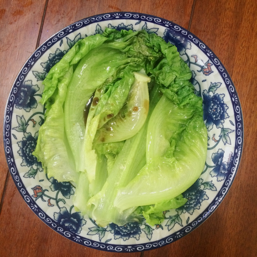 白灼西生菜