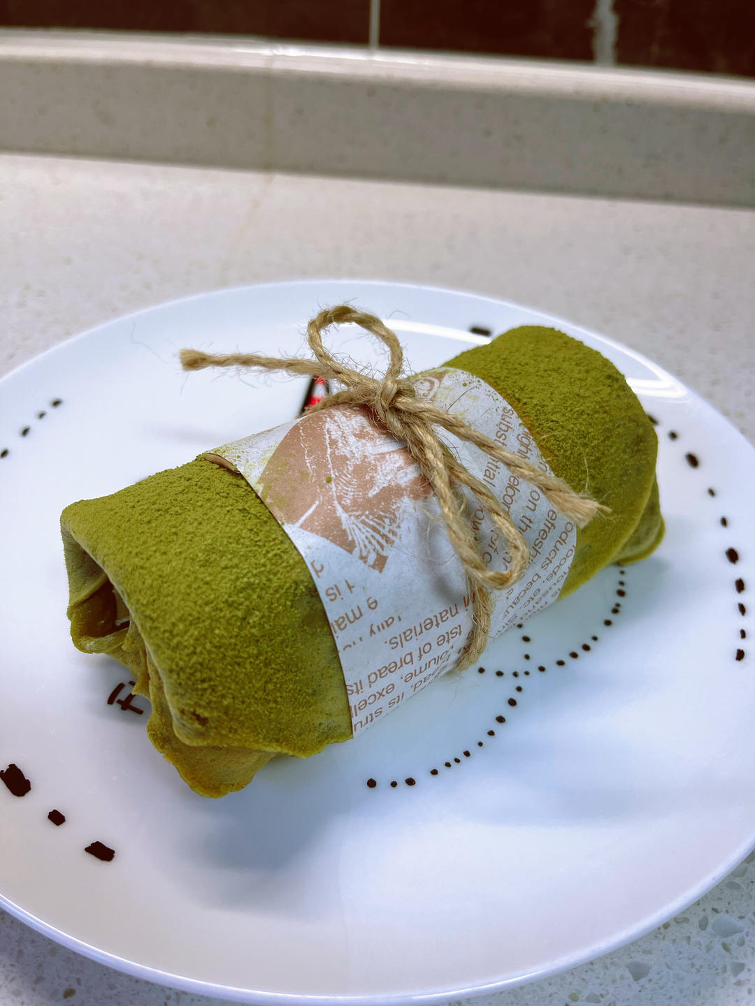 网红食谱│抹茶毛巾卷
