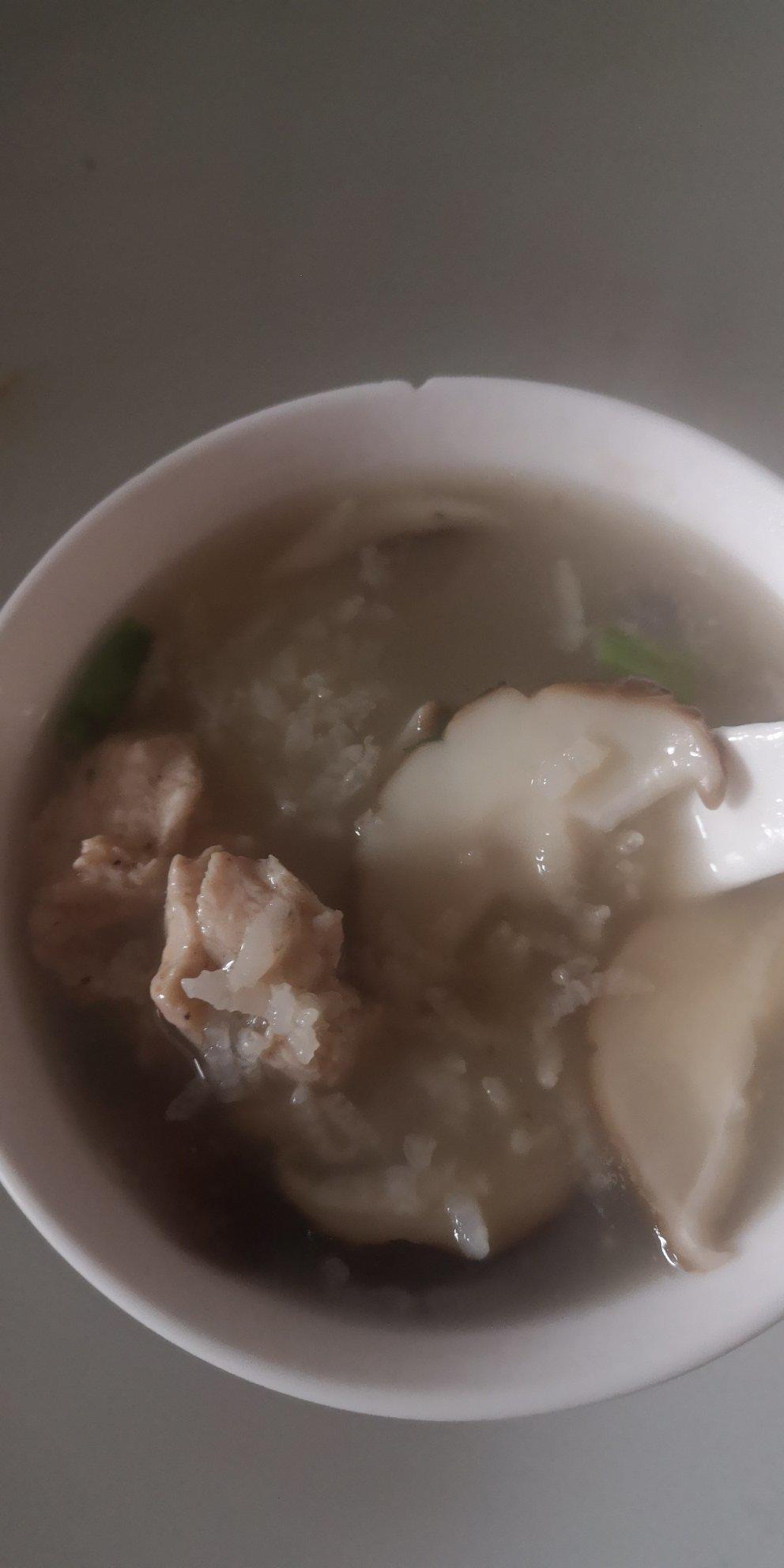 0失败香菇滑鸡粥
