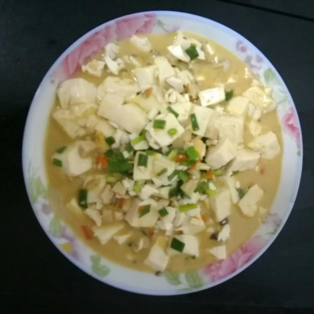 咸蛋烧豆腐～～孩子爱吃的下饭菜！