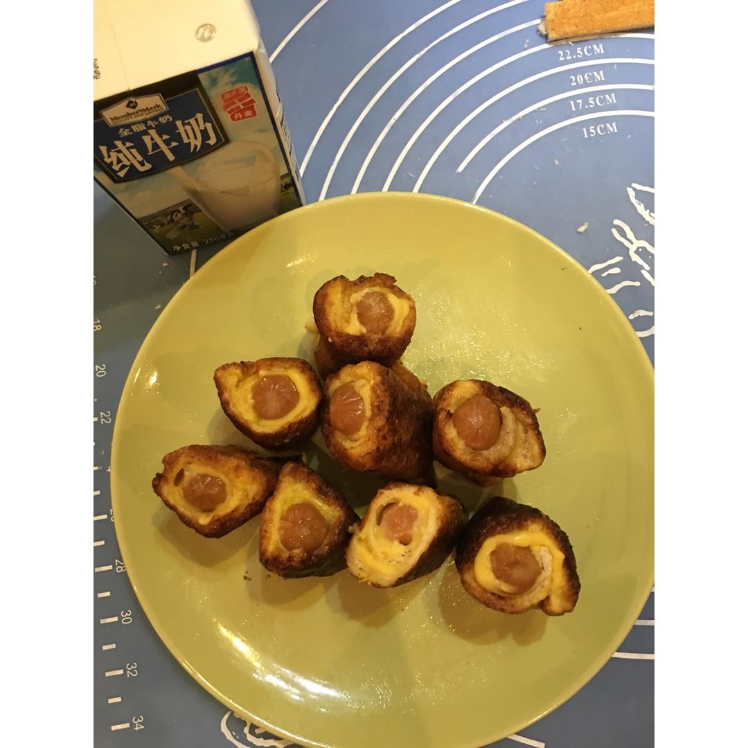 火腿起司面包卷