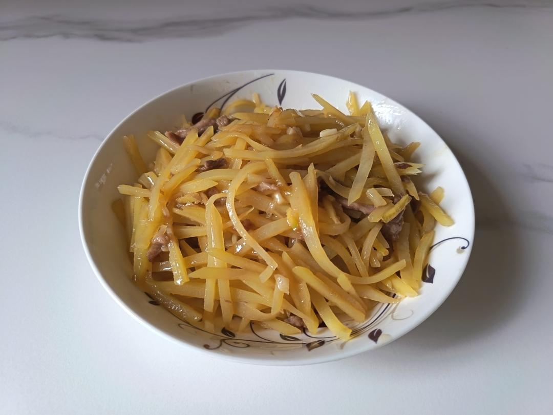 酸辣土豆肉丝——绝对最好吃！