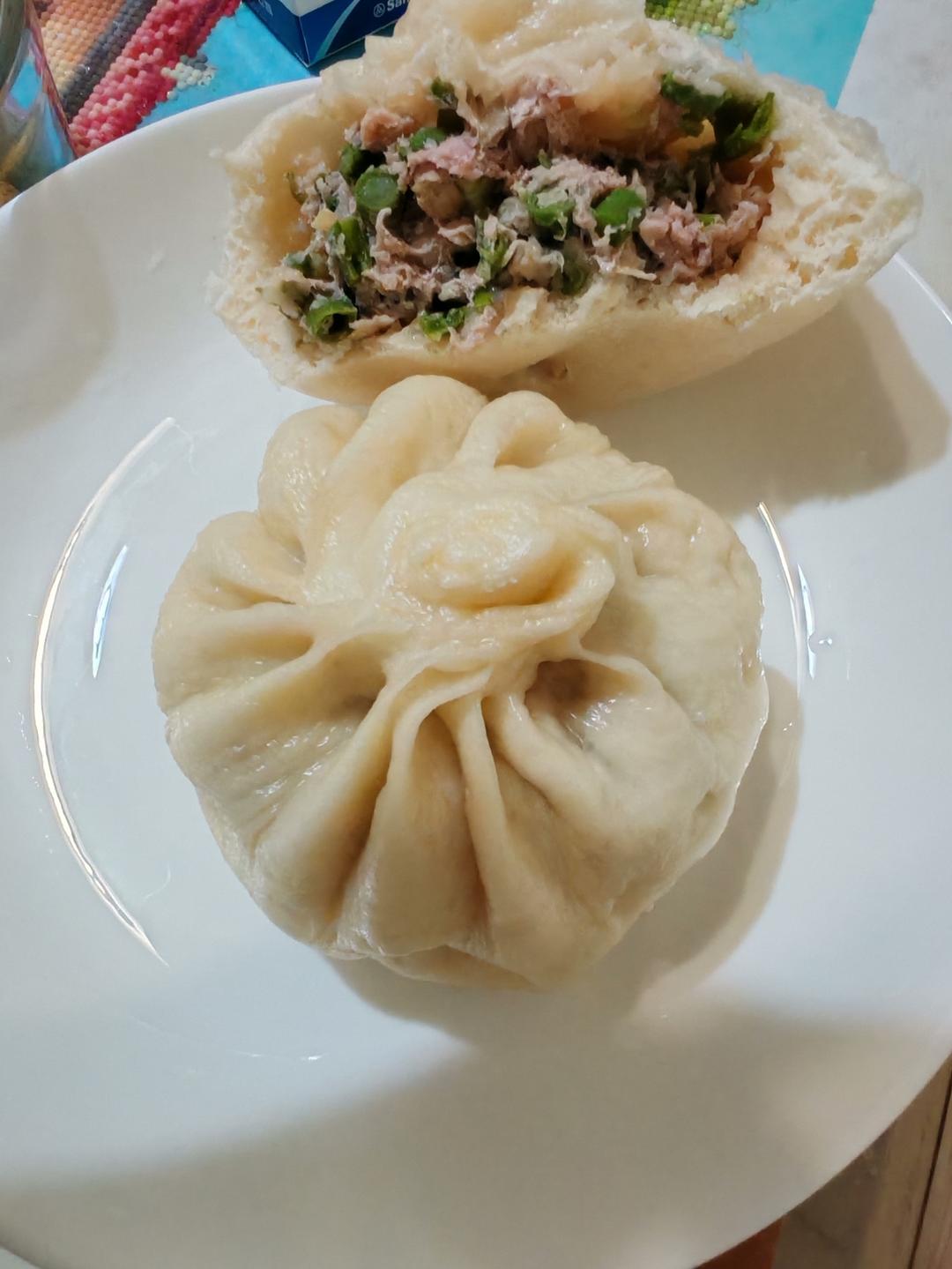 鲜肉豇豆包子