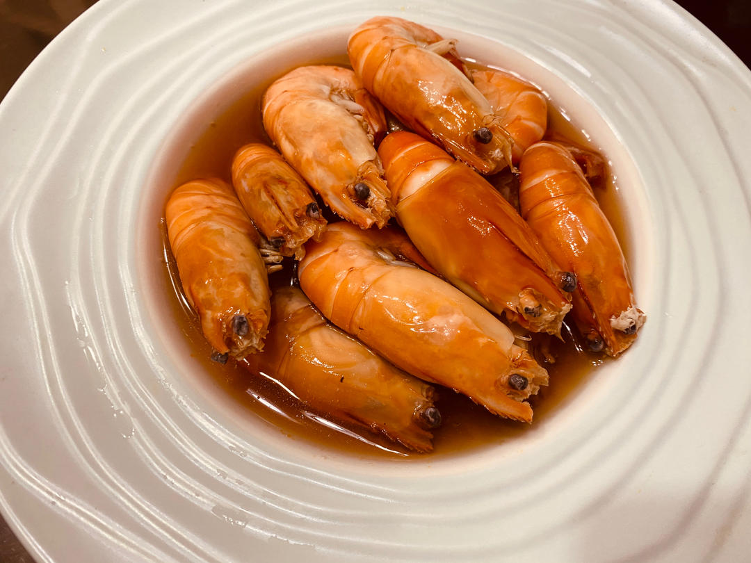 沙砾的闲日做的糟大头虾