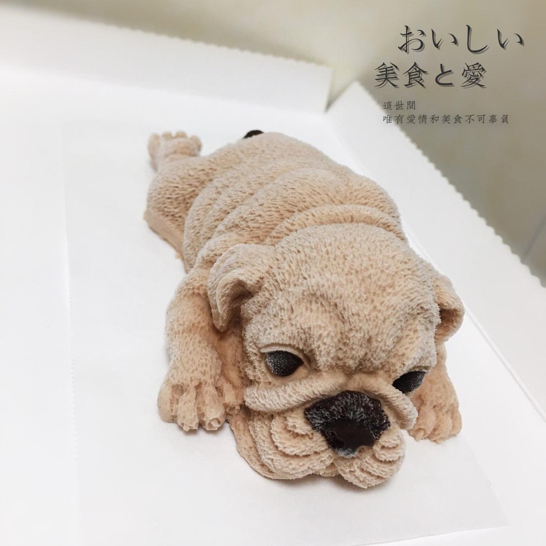 小柒家作1做的小奶狗慕斯蛋糕「厨娘物语」