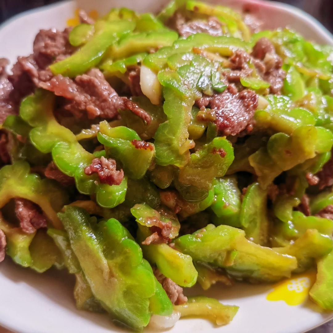 耗油苦瓜炒牛肉